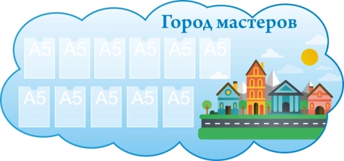Стенд для детского творчества 1790х845 11-А5 Стенд для детского творчества 1790х845 11-А5