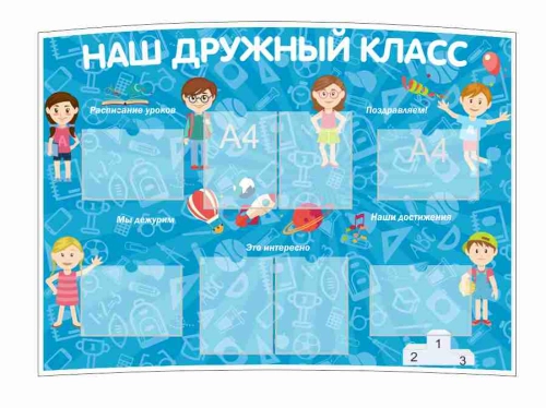 Стенды для начальной школы 1450х1080мм 7шт-А4 Стенды для начальной школы 1450х1080мм 7шт-А4