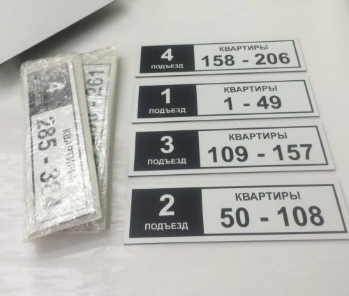 Изготовление табличек на подъезды4 Изготовление табличек на подъезды4