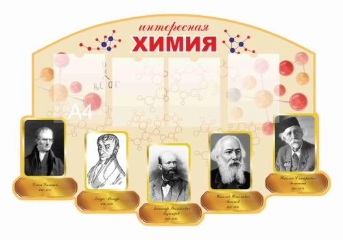 Стенды для кабинета Химии 1370х910мм 4шт-А4 Стенды для кабинета Химии 1370х910мм 4шт-А4