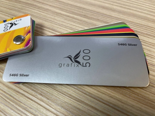 Плёнка мономерная GRAFIX, серия 500, 546G, серебряная, глянцевая, 1.23 x 50 м, CE 8710001