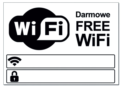 Стикер с доступом к сети Wi-Fi Стикер с доступом к сети Wi-Fi