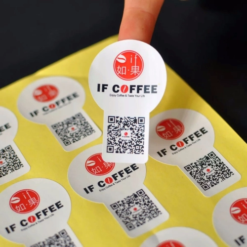 Стикер — визитка с QR-кодом Стикер — визитка с QR-кодом