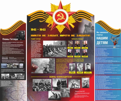 Оформление кабинета Истории 1750х1450мм Оформление кабинета Истории 1750х1450мм