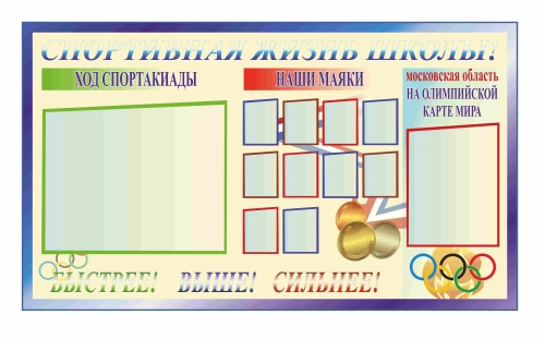Стенды для кабинета Спортзала 1710х1000мм 10шт-А5, 1шт-617х504, 1шт-306х412 Стенды для кабинета Спортзала 1710х1000мм 10шт-А5, 1шт-617х504, 1шт-306х412