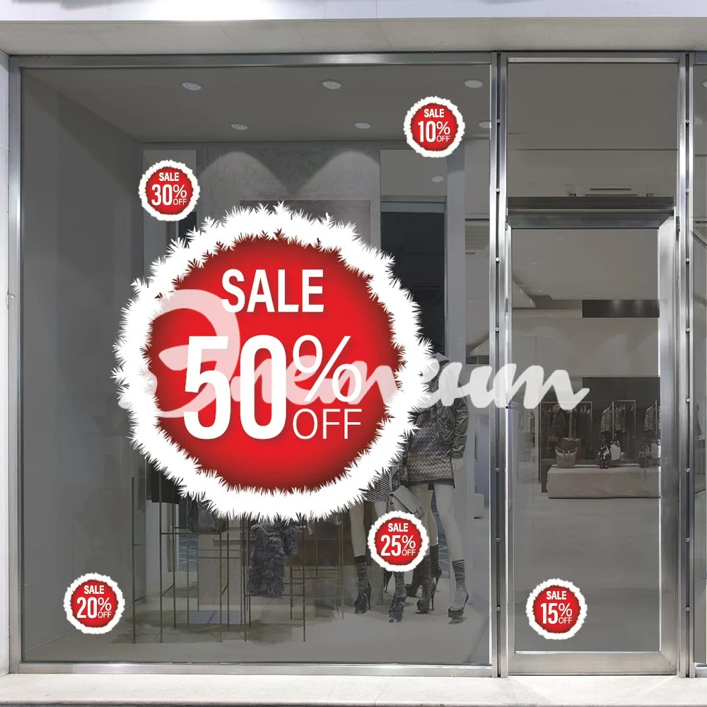 Дисконтные стикеры на стекло2