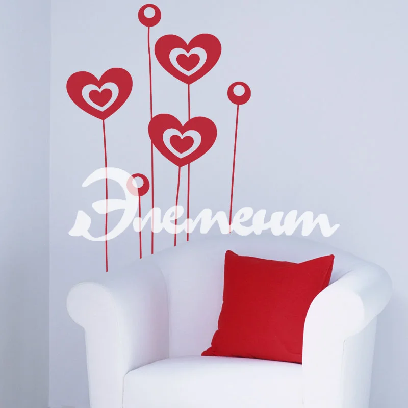 интерьерные наклейки для 2стен