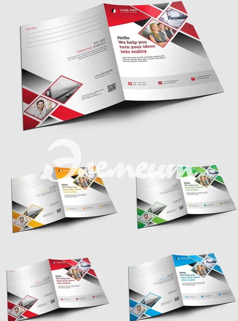 флаер 4+4 А4 фальц 1