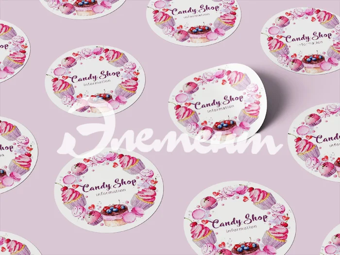 СТИКЕРЫ КРУГЛЫЕ