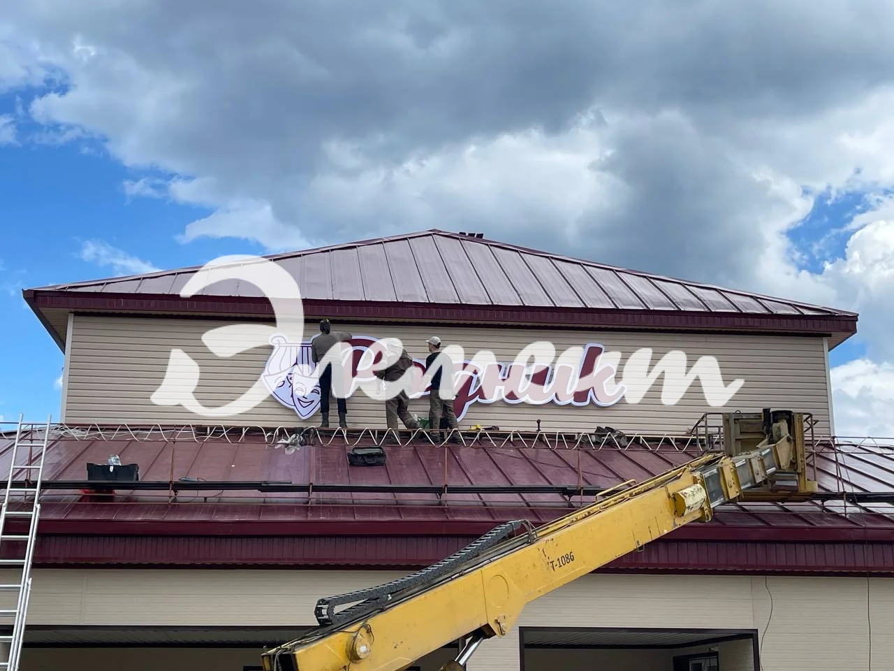 Буквы с торцевой подсветкой монтаж установка