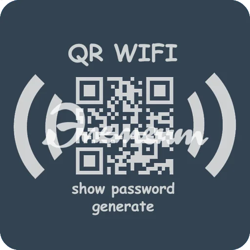 Стикер с доступом к сети Wi-Fi  Элемент