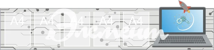 Стенд для дет сада профильный 1810х430 5-А4 (4)