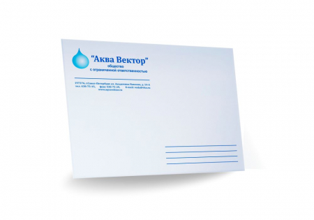 Печать логотипов на конвертах С5 (А5)
