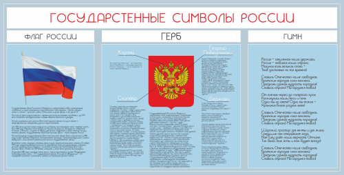 Оформление Символика регионов России 2160х1100мм