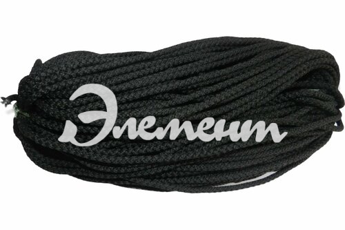 шнур плетеный 4 мм х 50м черный 2 Элемент