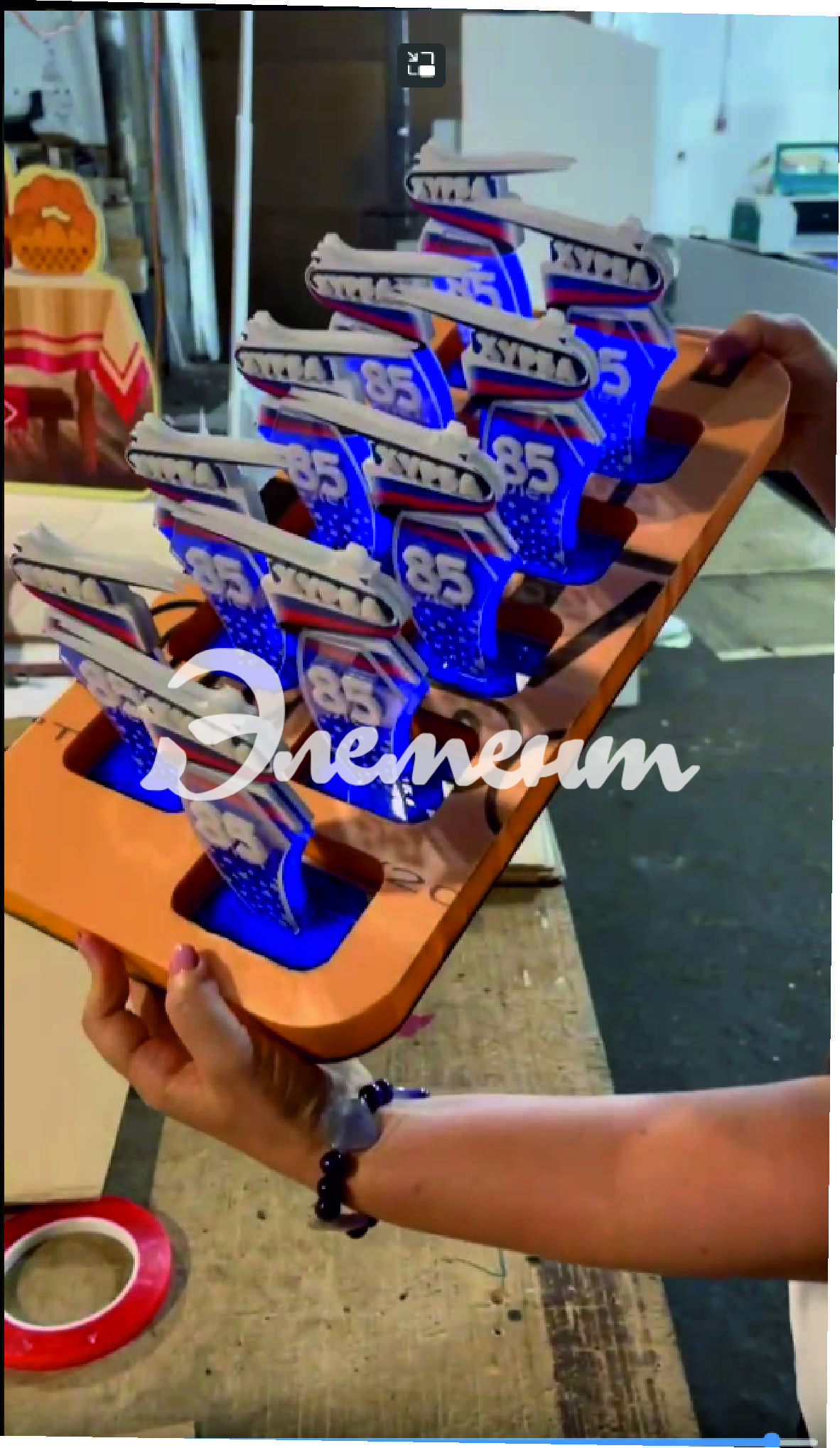 Стелы из акрила под заказ Хурба в наборе