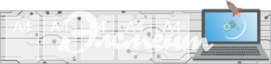 Стенд для дет сада профильный 1810х430 5-А4 (4)