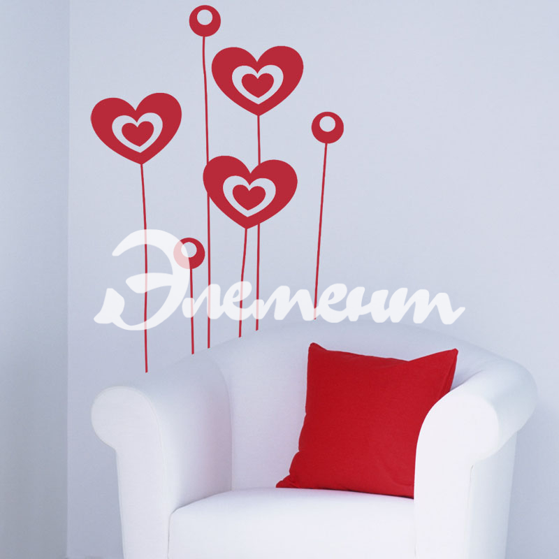 интерьерные наклейки для 2стен