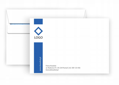 4Печать логотипов на конвертах С5 (А5)