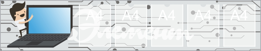 Стенд для дет сада профильный 1810х430 5-А4 (3)